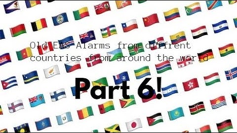 🌎Old EAS Alarms from different countries around the world Part 6: Finally here!🌎