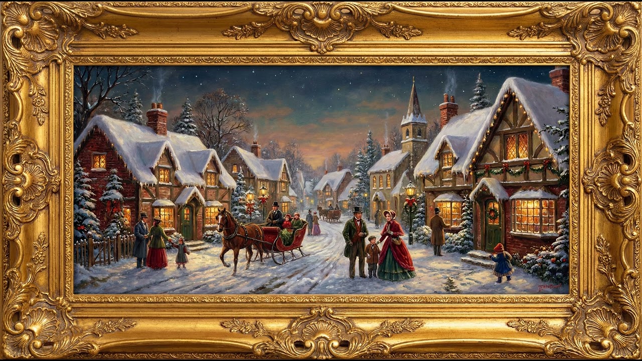 12h Christmas Art | Frame TV Art 4K | Festive Painting Gallery