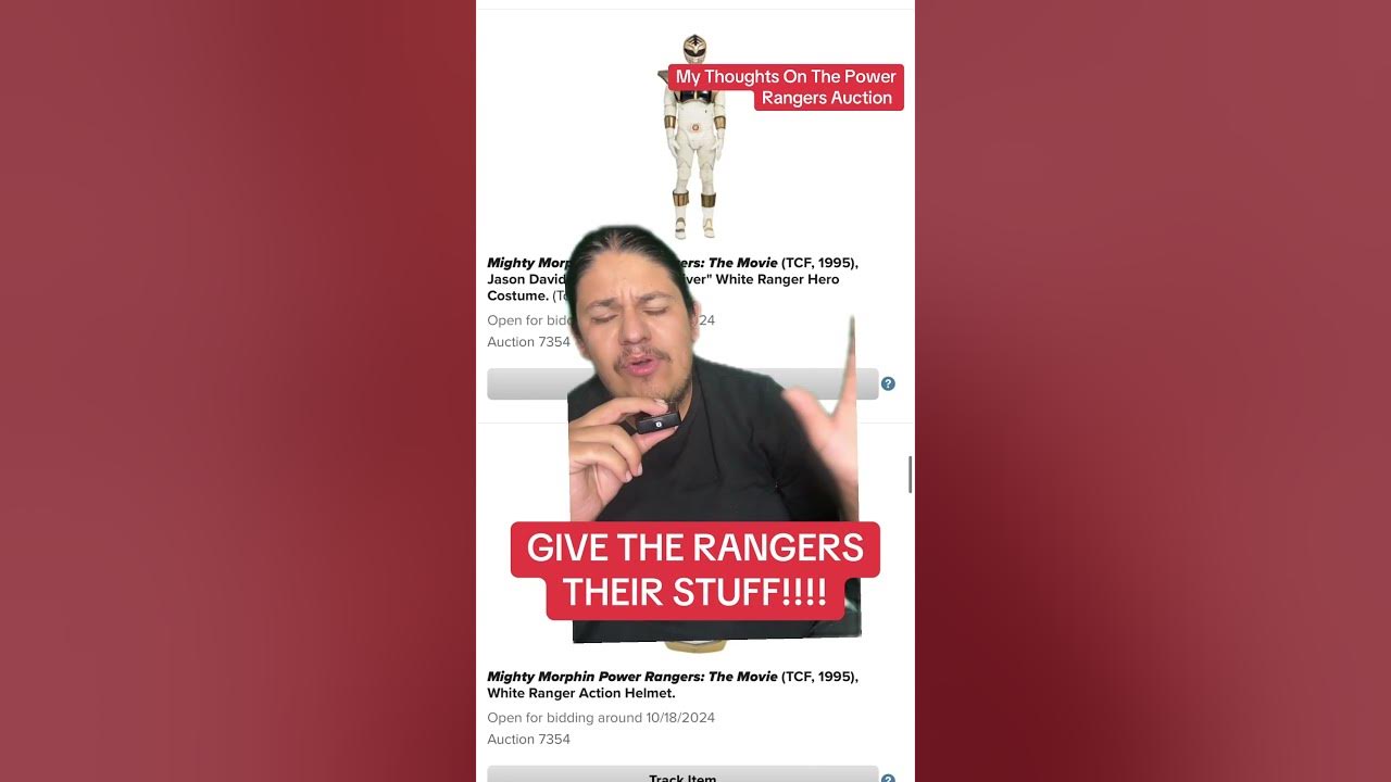 My Thoughts on The Power Rangers Auction #Shorts