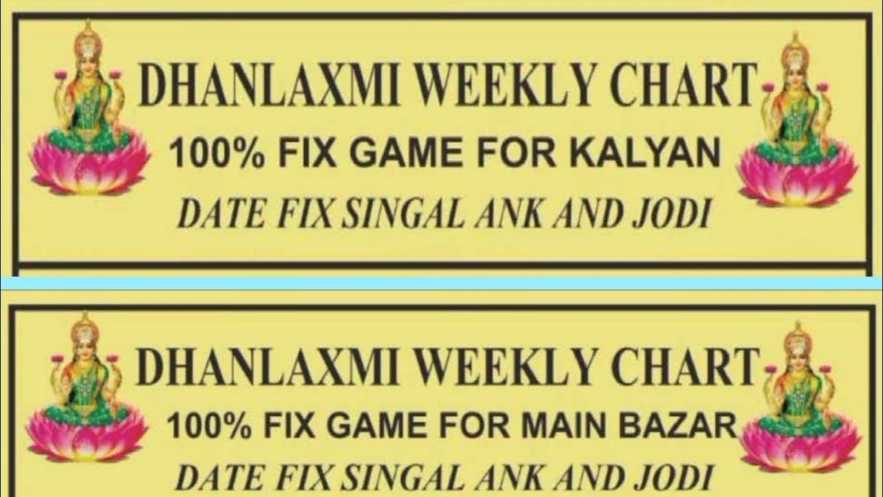 ∆Dhanlaxmi Chart 21/11/2022 Kalyan+Main Bazaar Weekly Free Astrology Kalyan Chart Book Pdf 2022
