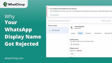 Waarom wordt de weergavenaam van WhatsApp afgewezen?