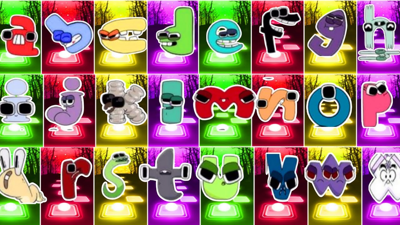 Alphabet Lore Megamix Tiles Hop With All Alphabet Lore A to Z 🆚 Alphabet Lore ⚡Who Will Win