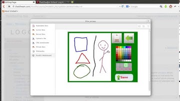 Adding whiteboard drawings to Moodle course
