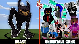 Beast Bendy vs. Undertale Gang | Minecraft (NEW MEMBERS!)