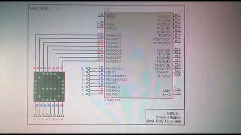 PCB designed in ATMEGA 16