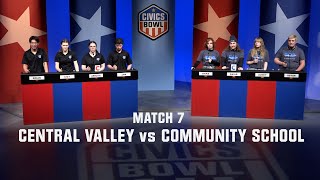 Civics Bowl 2023: Match 7 Central Valley vs The Community School