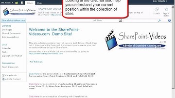 Navigating between SharePoint sites