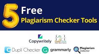 5 Free Best Plagiarism Checker Tools | Content चेक  करना सीखे