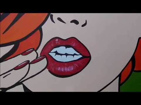 Aprende a dibujar y pintar un pop art estilo cómic en lienzo grande #49 -  thptnganamst.edu.vn