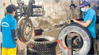 The Hypnotic Process of Recapping Used Truck Tires Through Cold Retreading | Tire Retreading Process