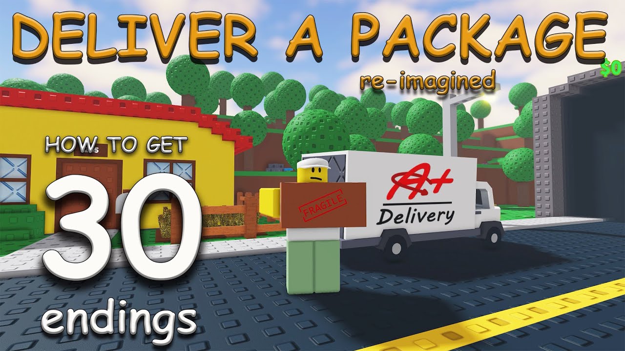 How To Get All Endings DELIVER A PACKAGE RE-IMAGINED Roblox
