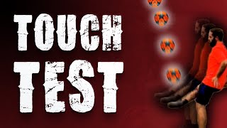 Football Touch Test: Toe Tap Challenge