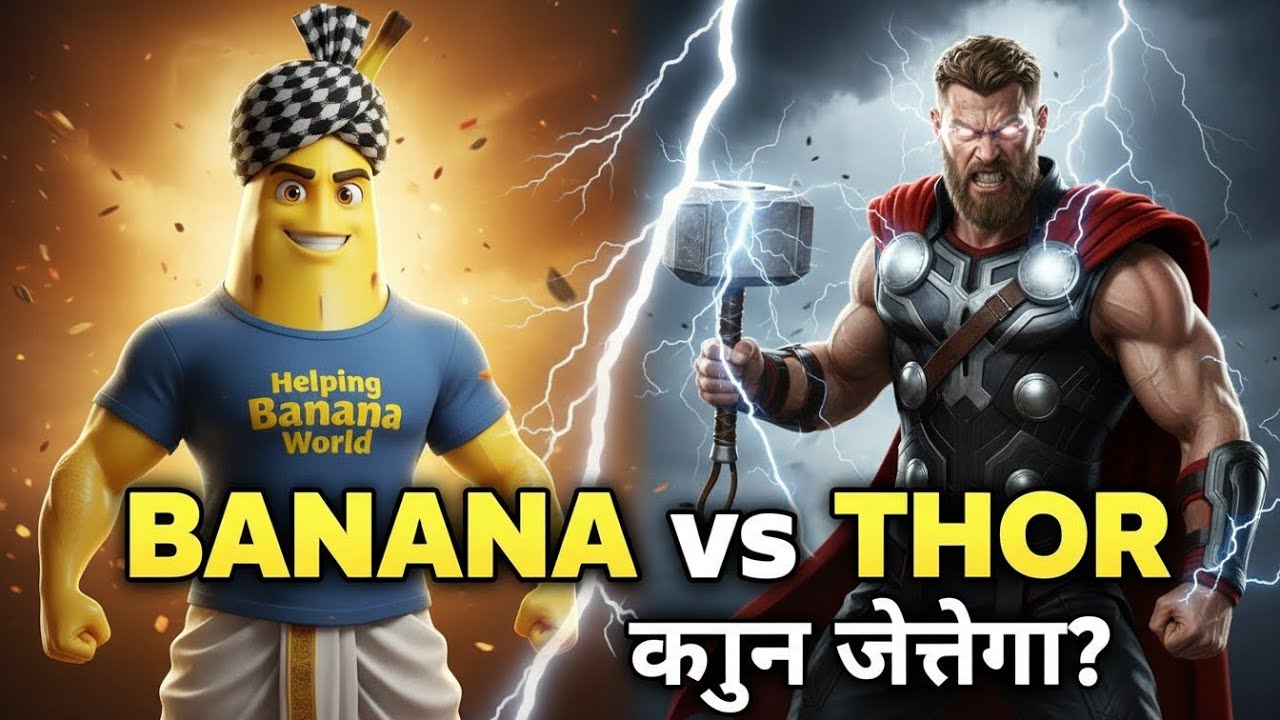 Banana vs Thor | Big Banana Ki Epic Jeet | Superhero Action Story 2026