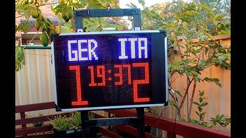 DIY Scoreboard. Build your own digital soccer scoreboard using 6 displays. Android App controlled.