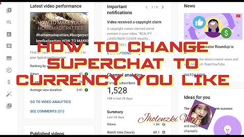 HOW TO CHANGE SUPERCHAT TO CURRENCY YOU LIKE #tutorial #supperchattocurrencyyoulike