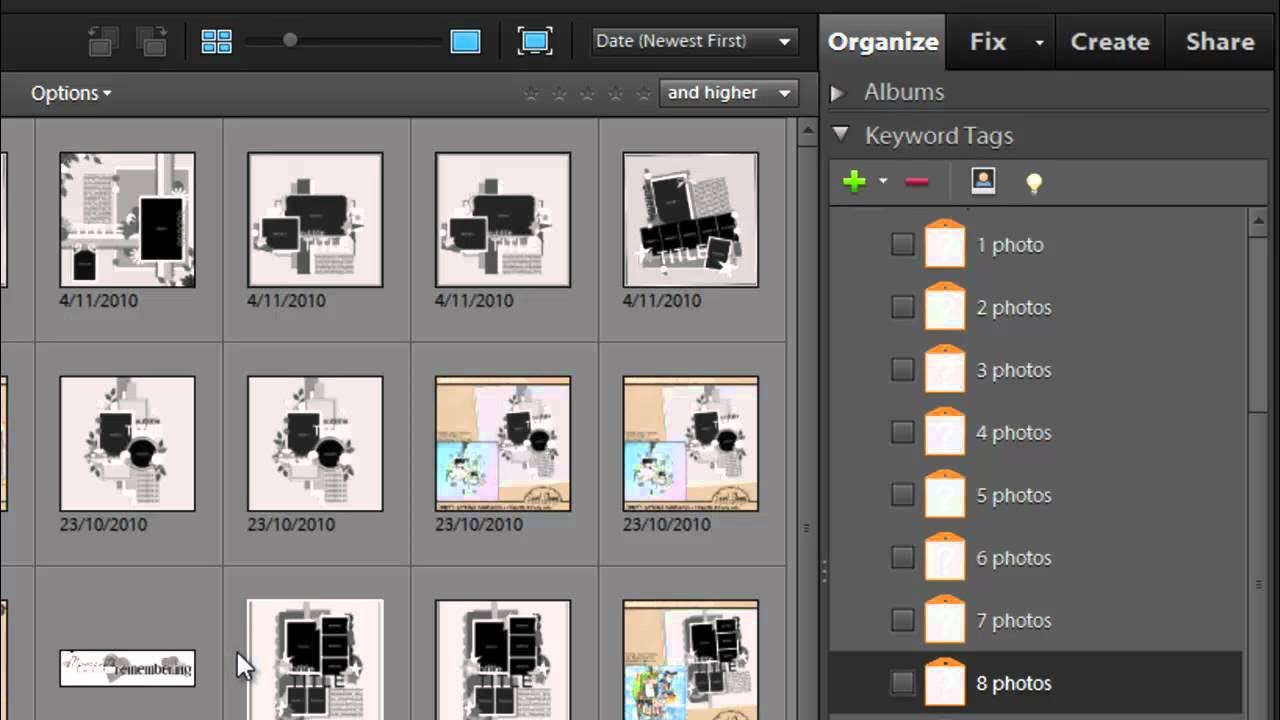 Organize your Digital Scrapbooking Templates in Photoshop Elements Organizer - YouTube organize-your-digital-scrapbooking-templates-in-photoshop-elements-organizer-youtube