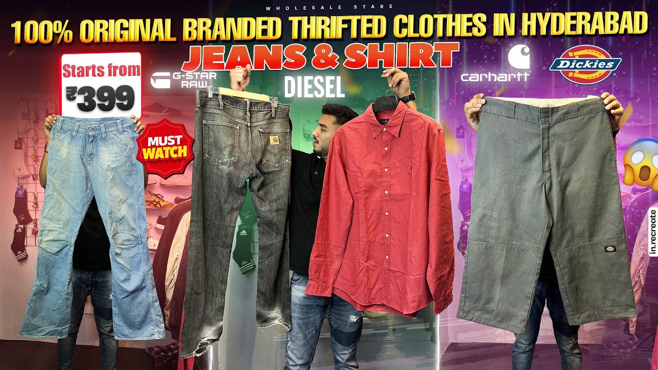 100% Original Branded Thrifted Clothes In Hyderabad | Diesel, Ralph Lauren, Carhartt,Dickies