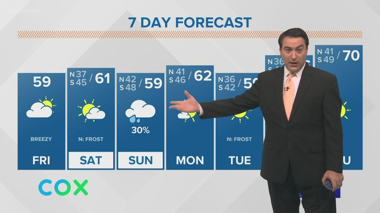 Sun returns this afternoon with chilly temperatures through the weekend ...