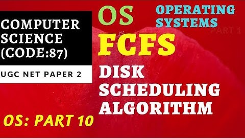 FCFS Disk Scheduling Algorithm|Operating Systems|OS part 10
