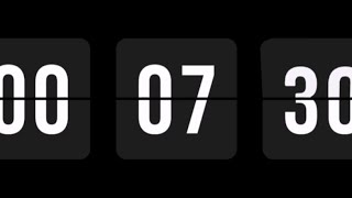 7 Minute 30 Second Flip Clock Timer ⏱️ Aesthetic Countdown with Beep | Study with Millisecond