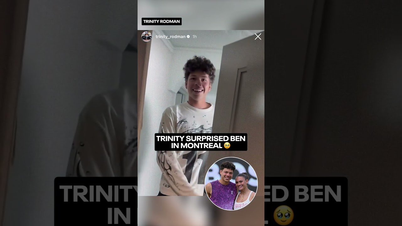 Ben was shook 😭 Stream him tonight vs. Joao Fonseca on our App 📲 #trinityrodman #benshelton