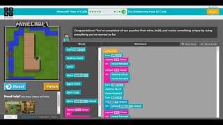 Minecraft Hour of Code Level 14