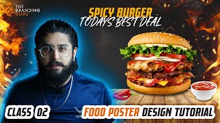 Beautiful Food Poster Design in Photoshop | Quick Learn Photoshop | Class 02