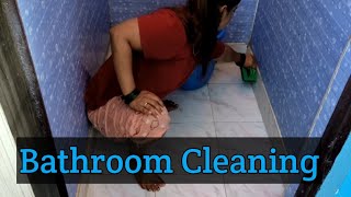 bathroom cleaning and washing | Desi Indian housewife | kavya vlog | home cleaning