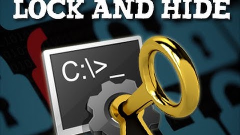 Lock and Hide Folder with COMMAND PROMPT encryption!!!