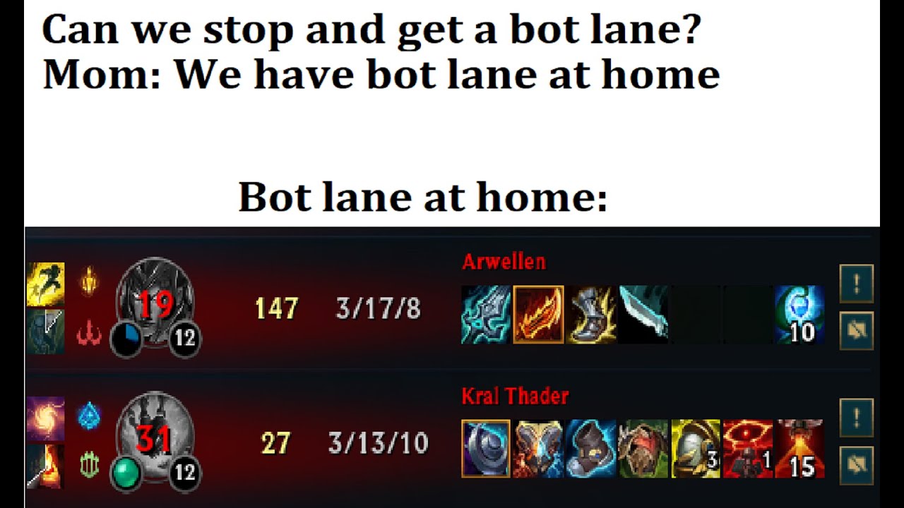Bot lane at home - YouTube