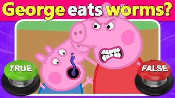 ⭕❌ You’ve Been Watching Peppa Pig Wrong 🐷 True or False Quiz! | Quiz DingDong