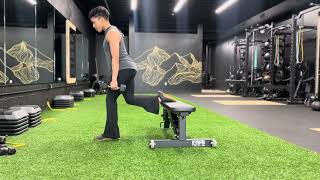 SA DB RFE Split Squat (ipsilateral)