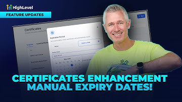 Certificates Enhancement - Manual Expiry Dates!