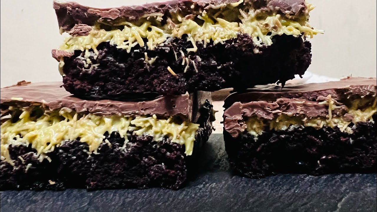 Pistachio Kunafa Brownies.