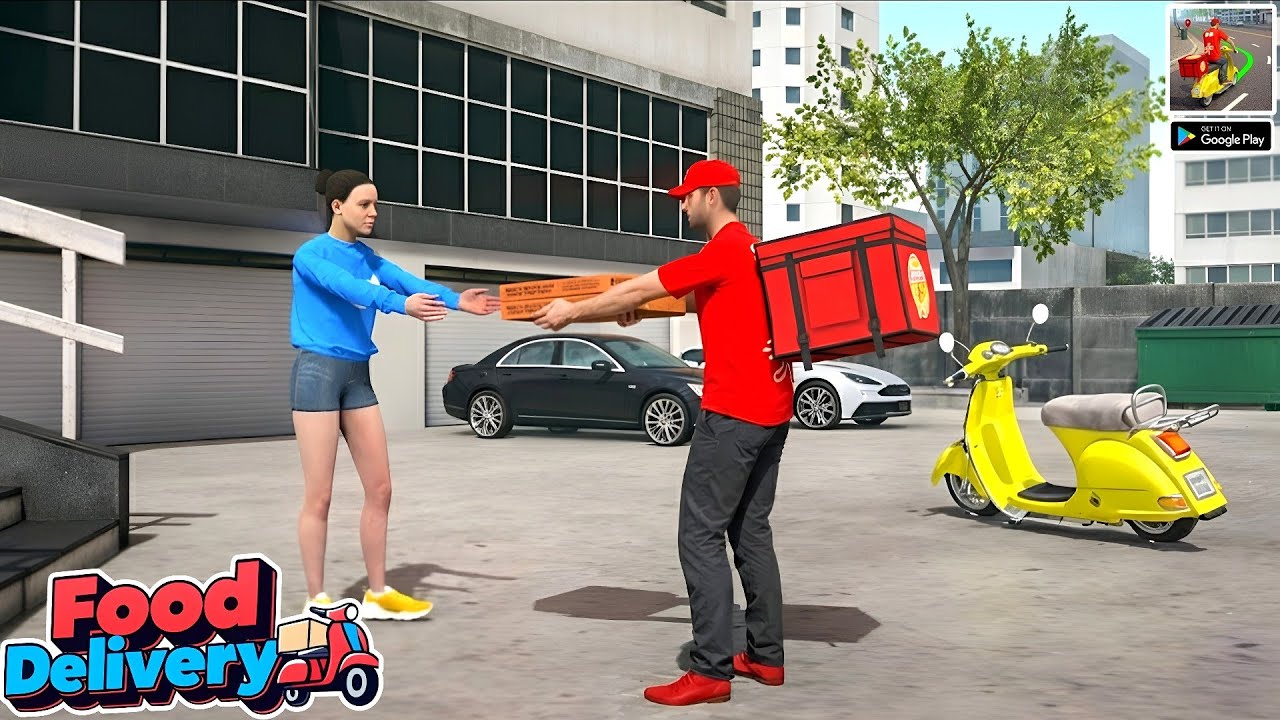 Delivery Rider Simling Rider Food Delivery Simulator – New Android Gameplay - YouTube