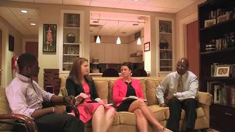 Professor Frank Dobson and the Area Coordinators on College