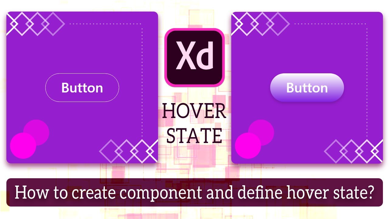 Computer Hover State ADOBE XD | How to create Hover State using components | Tutorial - YouTube