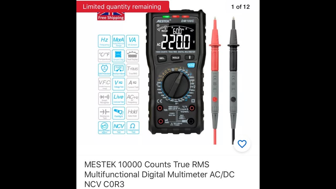 Unboxing Multimeter Mestek DM 100 C