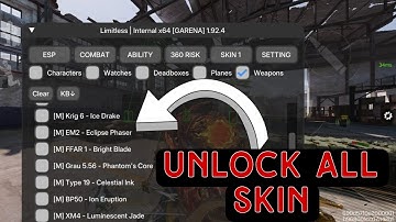 LIMITLESS | UNLOCK ALL SKIN ( Legendary, Mythic, Common, Epic) ESP, aim assist, no ban, VIP 2025