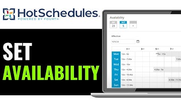 How To Set Availability On HotSchedules 2025 (Step-by-Step)