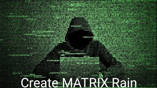 Create Matrix Rain with notepad - how to make matrix rain in notepad - matrix raining code with cmd