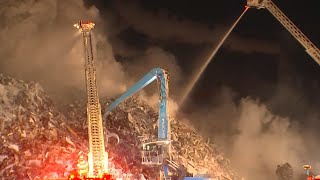 Crews continue fighting fire at Northern Metals as residents warned of poor air quality