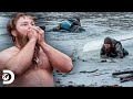 Adam naufraga en el Río Tanana | 100 Días a lo salvaje | Discovery Latinoamérica