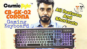 Cosmic Byte CB GK 02 Corona || Gaming RGB Backlit Keyboard || Unboxing & Features