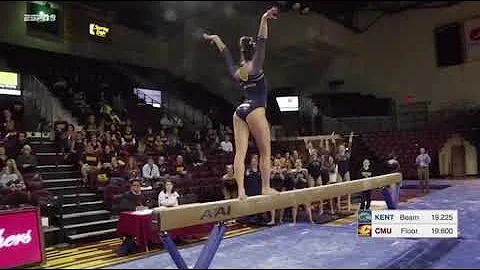 Alyssa Quinlan (Kent State) 2018 Beam vs Central M...