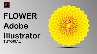 : flower Illustrator-Adobe Illustrator Tutorials  @ShuvoCreators