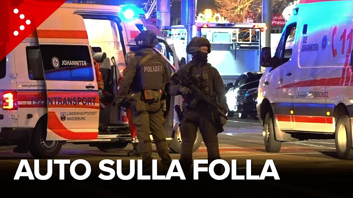 Attentato terroristico in Germania, auto sulla folla a Magdeburgo