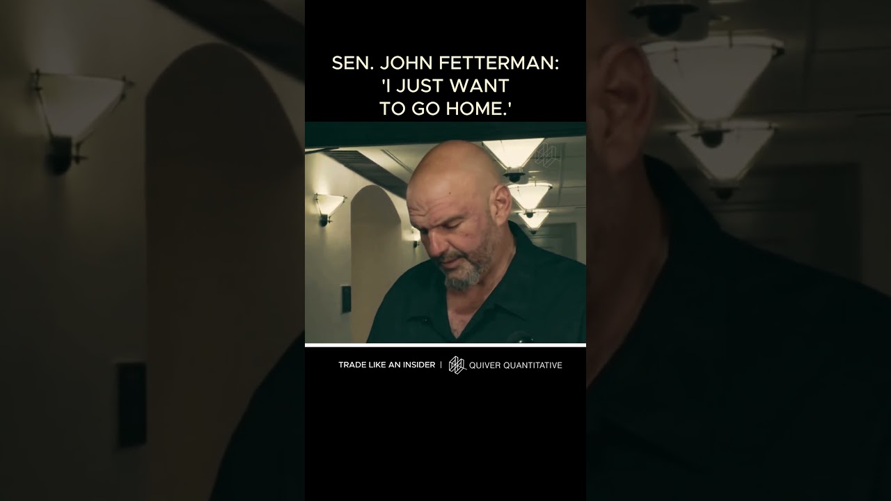 Senator John Fetterman says he just wants to go home
