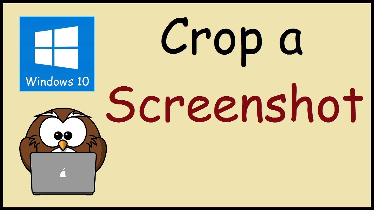 Crop screen capture windows shortcut