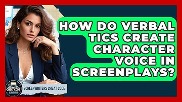 How Do Verbal Tics Create Character Voice In Screenplays? - Screenwriter